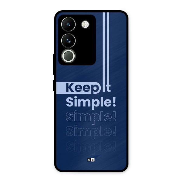 Keep It Simple Metal Back Case for Vivo Y200