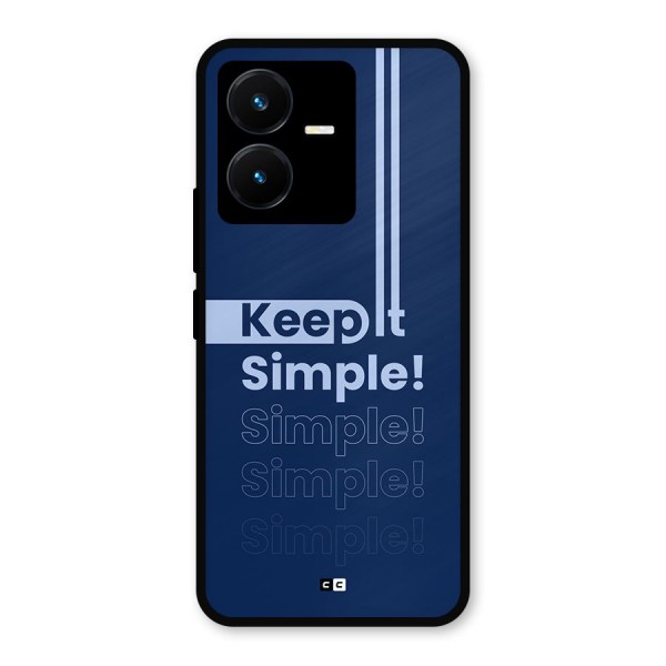 Keep It Simple Metal Back Case for Vivo Y22