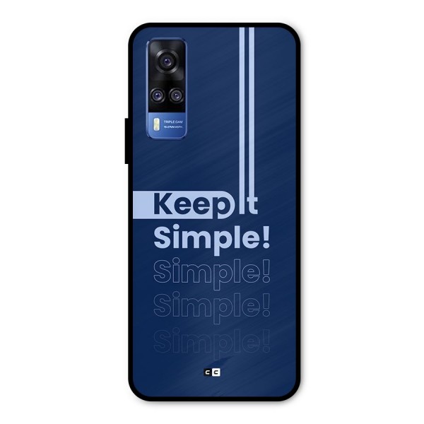 Keep It Simple Metal Back Case for Vivo Y51A