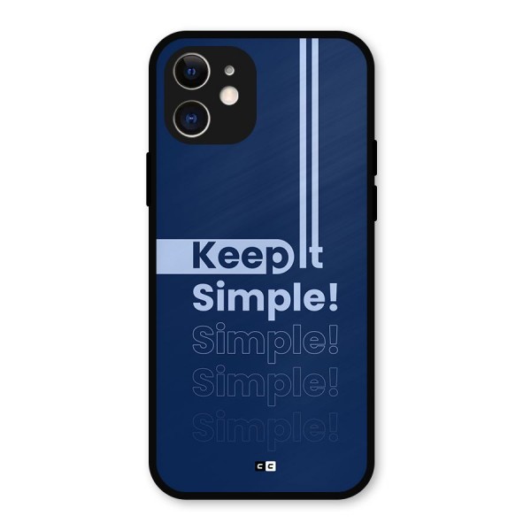Keep It Simple Metal Back Case for iPhone 12