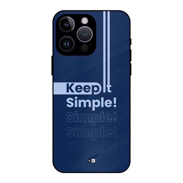 Keep It Simple Metal Back Case for iPhone 14 Pro Max