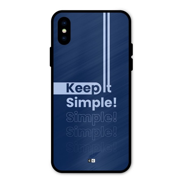 Keep It Simple Metal Back Case for iPhone XS