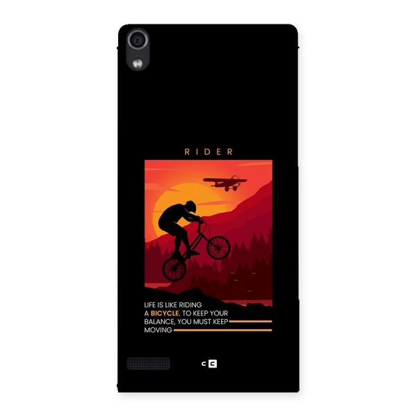 Keep Moving Rider Back Case for Ascend P6