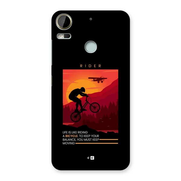 Keep Moving Rider Back Case for Desire 10 Pro