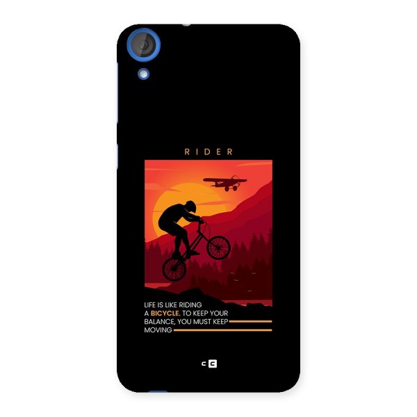 Keep Moving Rider Back Case for Desire 820