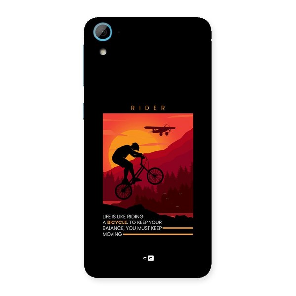 Keep Moving Rider Back Case for Desire 826