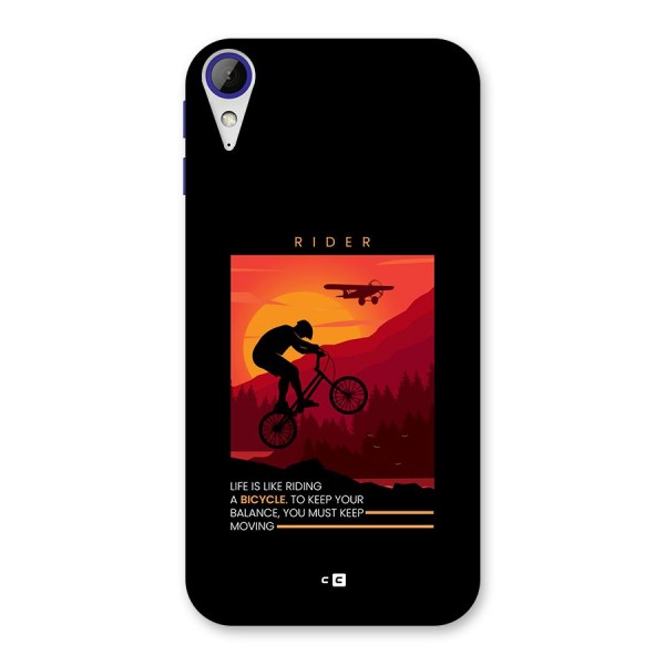 Keep Moving Rider Back Case for Desire 830
