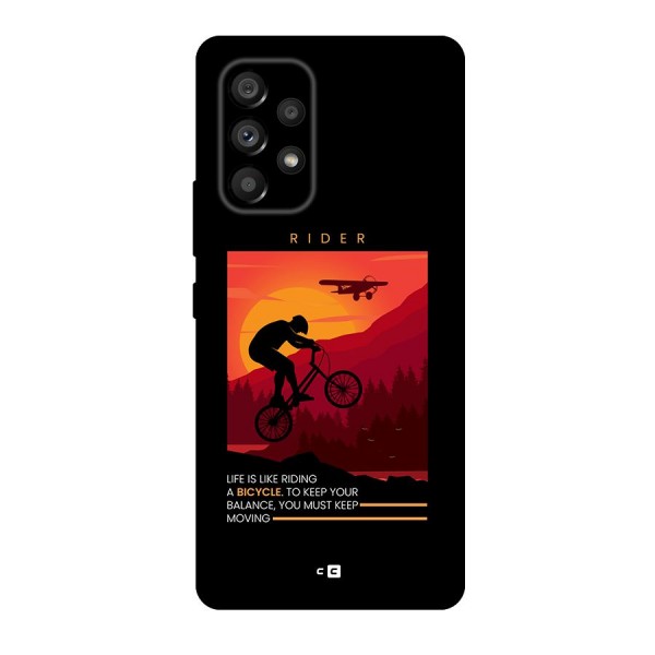 Keep Moving Rider Back Case for Galaxy A53 5G