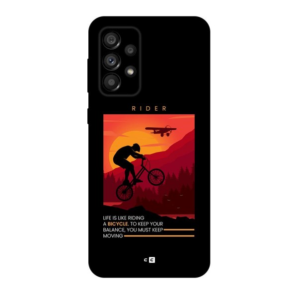Keep Moving Rider Back Case for Galaxy A73 5G