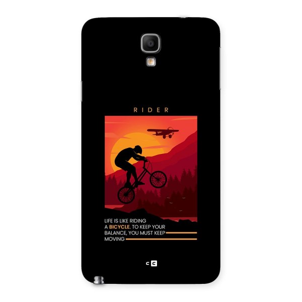 Keep Moving Rider Back Case for Galaxy Note 3 Neo