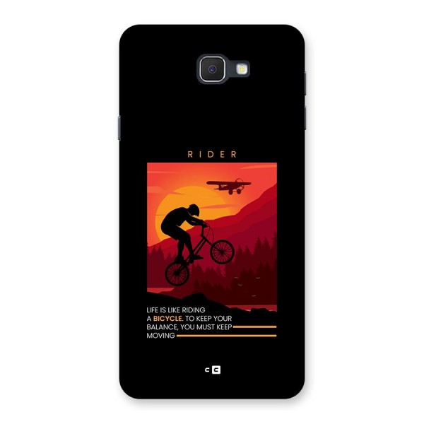 Keep Moving Rider Back Case for Galaxy On7 2016