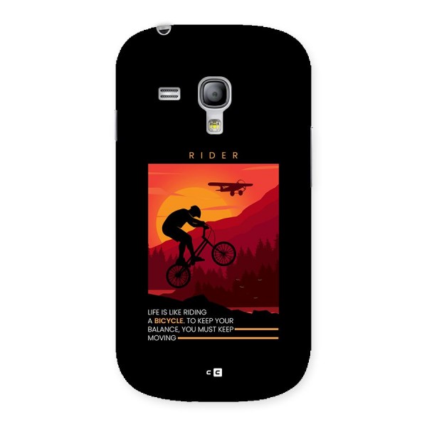 Keep Moving Rider Back Case for Galaxy S3 Mini