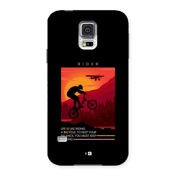 Keep Moving Rider Back Case for Galaxy S5