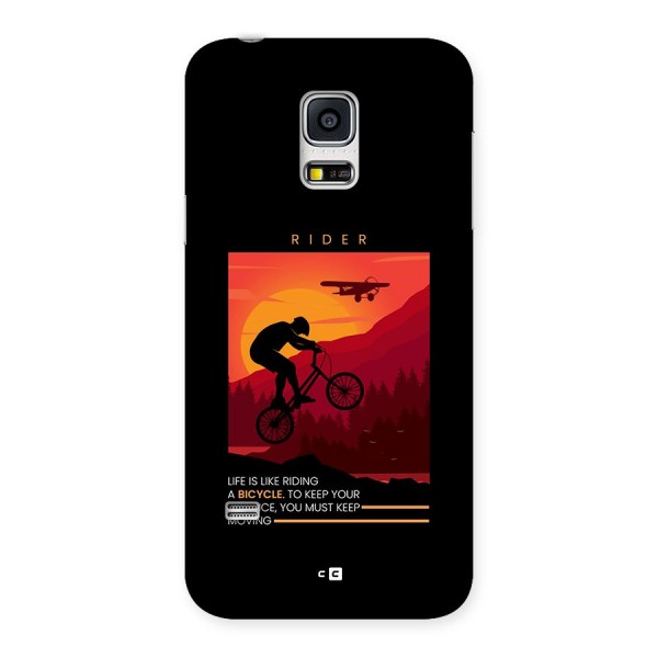 Keep Moving Rider Back Case for Galaxy S5 Mini