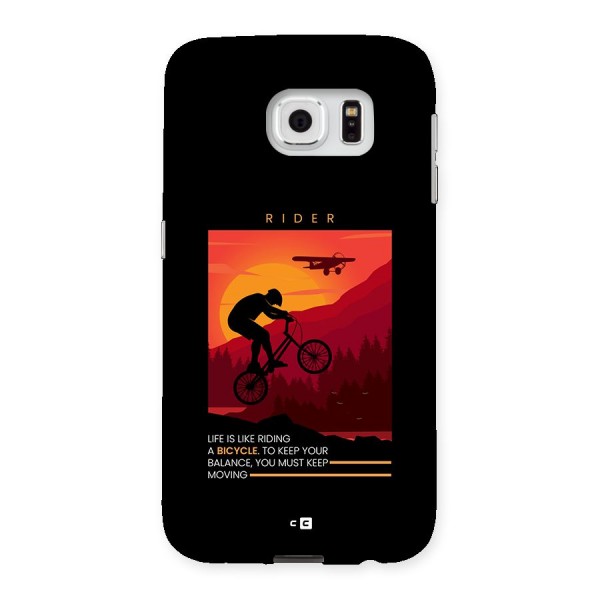 Keep Moving Rider Back Case for Galaxy S6