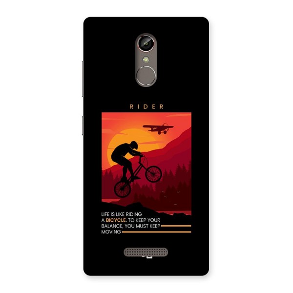 Keep Moving Rider Back Case for Gionee S6s