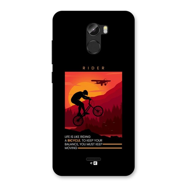 Keep Moving Rider Back Case for Gionee X1