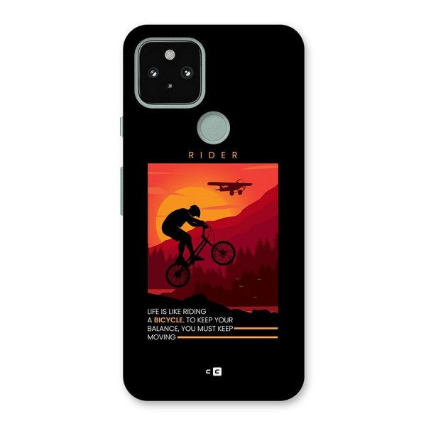 Keep Moving Rider Back Case for Google Pixel 5