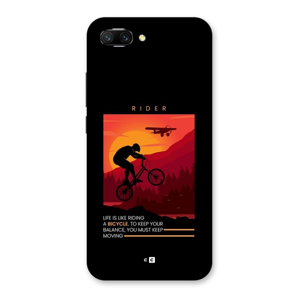 Keep Moving Rider Back Case for Honor 10