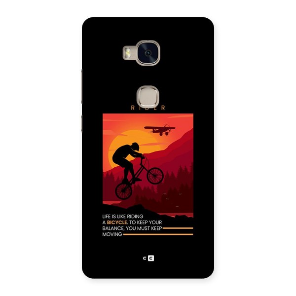 Keep Moving Rider Back Case for Honor 5X