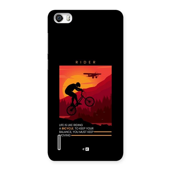 Keep Moving Rider Back Case for Honor 6