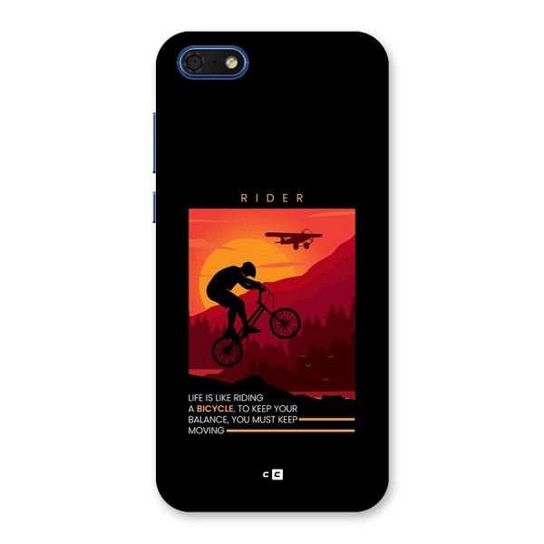 Keep Moving Rider Back Case for Honor 7s