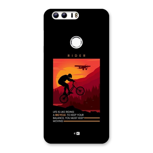 Keep Moving Rider Back Case for Honor 8