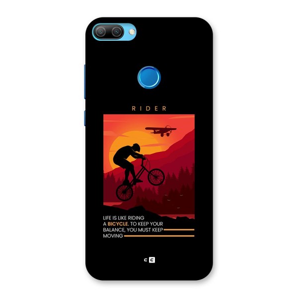 Keep Moving Rider Back Case for Honor 9N