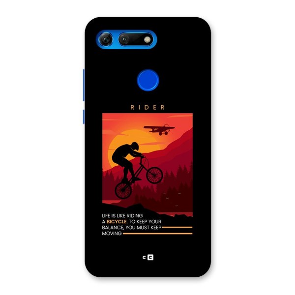 Keep Moving Rider Back Case for Honor View 20