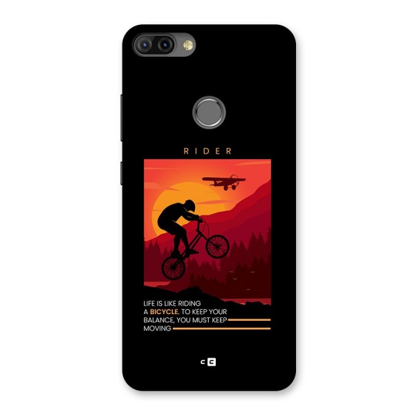 Keep Moving Rider Back Case for Infinix Hot 6 Pro