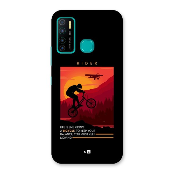 Keep Moving Rider Back Case for Infinix Hot 9 Pro