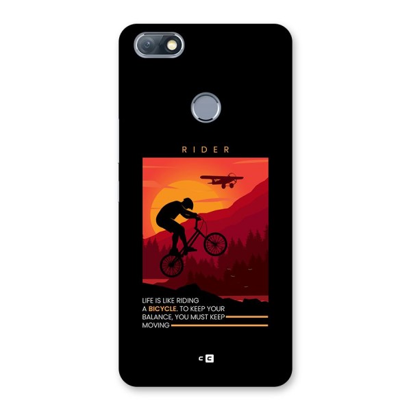 Keep Moving Rider Back Case for Infinix Note 5