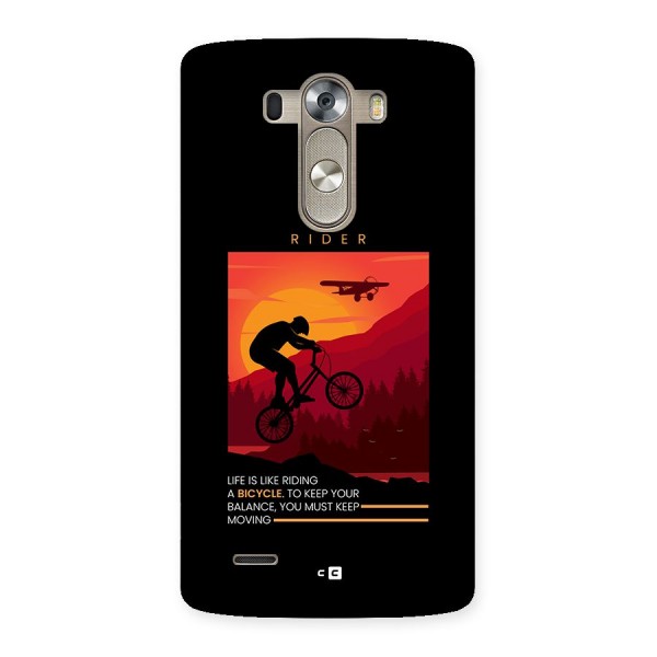 Keep Moving Rider Back Case for LG G3