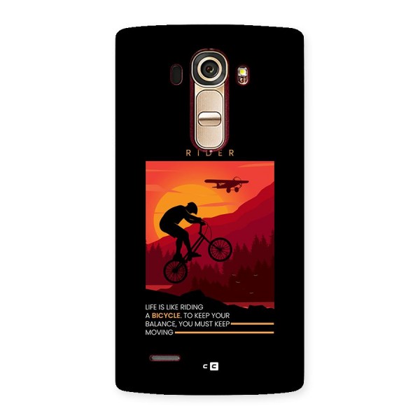 Keep Moving Rider Back Case for LG G4