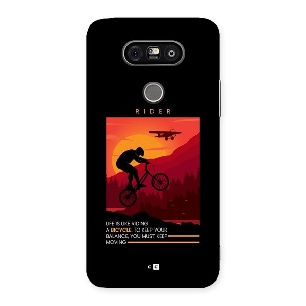 Keep Moving Rider Back Case for LG G5