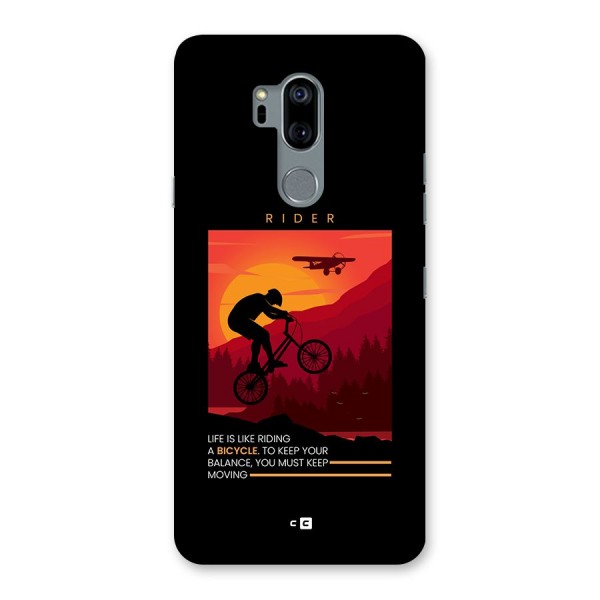 Keep Moving Rider Back Case for LG G7