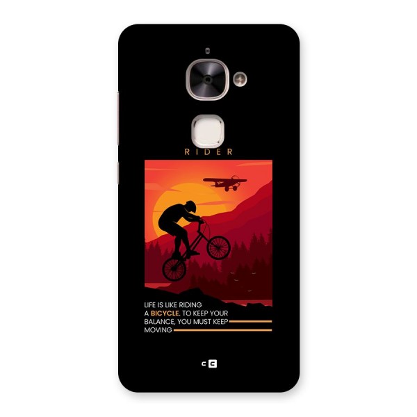 Keep Moving Rider Back Case for Le 2