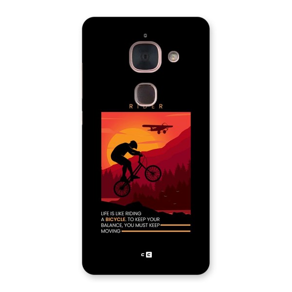 Keep Moving Rider Back Case for Le Max 2