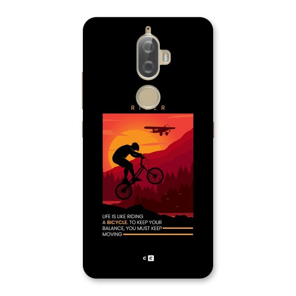 Keep Moving Rider Back Case for Lenovo K8 Plus