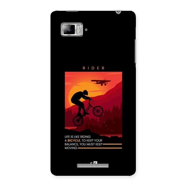 Keep Moving Rider Back Case for Lenovo Vibe Z K910