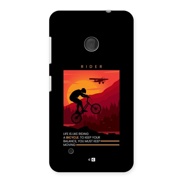 Keep Moving Rider Back Case for Lumia 530