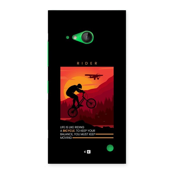Keep Moving Rider Back Case for Lumia 730