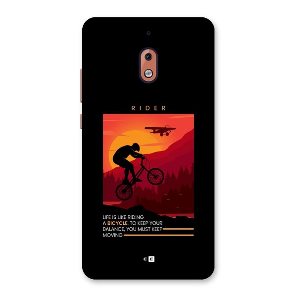 Keep Moving Rider Back Case for Nokia 2.1