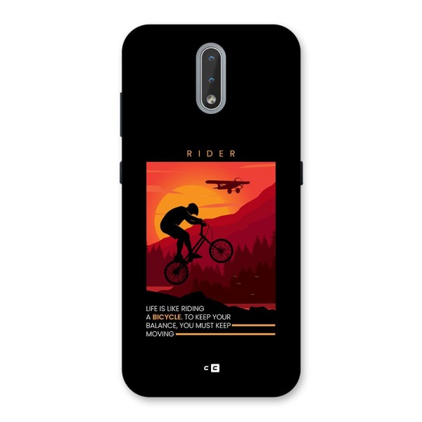 Keep Moving Rider Back Case for Nokia 2.3