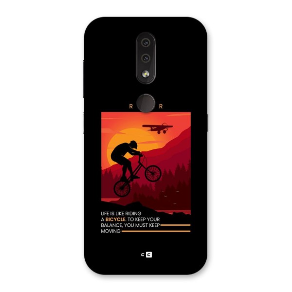 Keep Moving Rider Back Case for Nokia 4.2