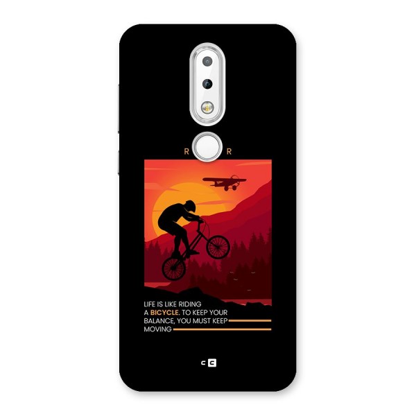Keep Moving Rider Back Case for Nokia 6.1 Plus