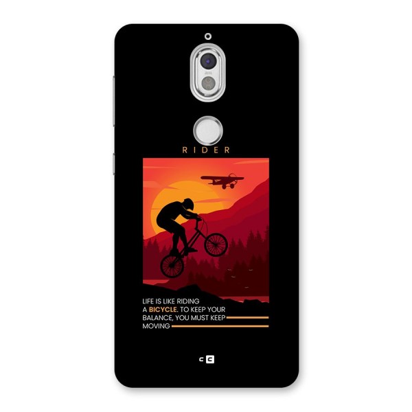 Keep Moving Rider Back Case for Nokia 7