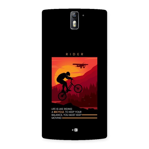 Keep Moving Rider Back Case for OnePlus One