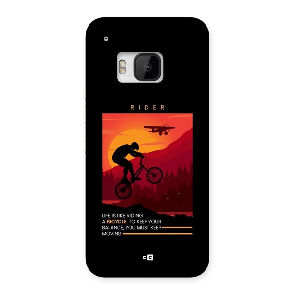 Keep Moving Rider Back Case for One M9