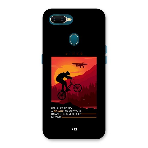 Keep Moving Rider Back Case for Oppo A12s